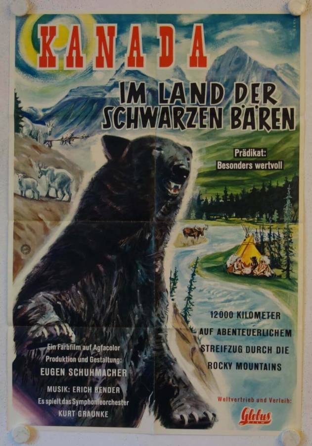 Kanada - Im Land der schwarzen Baeren original release german movie poster
